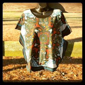 AGB women's blouse with side flair!